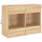 Preview: TV-Wandschrank mit LED-Leuchten Sonoma-Eiche 78,5x30x60,5 cm