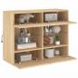 Preview: TV-Wandschrank mit LED-Leuchten Sonoma-Eiche 78,5x30x60,5 cm