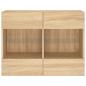 Preview: TV-Wandschrank mit LED-Leuchten Sonoma-Eiche 78,5x30x60,5 cm