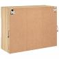 Preview: TV-Wandschrank mit LED-Leuchten Sonoma-Eiche 78,5x30x60,5 cm