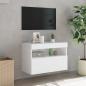 Preview: TV-Wandschrank mit LED-Leuchten Weiß 60x30x40 cm
