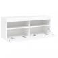 Preview: TV-Wandschrank mit LED-Leuchten Weiß 100x30x40 cm