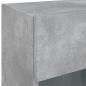 Preview: TV-Wandschränke mit LED-Leuchten 2 Stk. Betongrau 40x30x60,5 cm