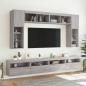 Preview: TV-Wandschränke mit LED-Leuchten 2 Stk. Grau Sonoma 60x30x40 cm