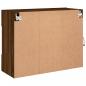 Preview: TV-Wandschrank mit LED-Leuchten Braun Eichen-Optik
