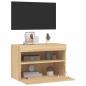 Preview: TV-Wandschrank mit LED-Leuchten Sonoma-Eiche 60x30x40 cm