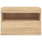 Preview: TV-Wandschrank mit LED-Leuchten Sonoma-Eiche 60x30x40 cm