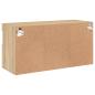 Preview: TV-Wandschrank mit LED-Leuchten Sonoma-Eiche 80x30x40 cm