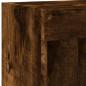 Preview: TV-Wandschrank mit LED-Leuchten Räuchereiche 100x30x40 cm