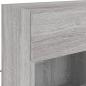 Preview: TV-Wandschrank mit LED-Leuchten Grau Sonoma 78,5x30x60,5 cm