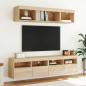 Preview: TV-Wandschränke mit LED-Leuchten 2 Stk. Sonoma-Eiche 80x30x40cm
