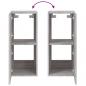 Preview: TV-Wandschrank mit LED-Leuchten Grau Sonoma 30,5x35x70 cm