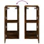 Preview: TV-Wandschrank mit LED-Leuchten Räuchereiche 30,5x35x70 cm