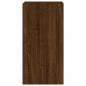 Preview: TV-Wandschrank mit LED-Leuchten Braun Eichen-Optik 40,5x35x80cm