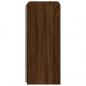 Preview: TV-Wandschrank mit LED-Leuchten Braun Eichen-Optik 40,5x35x80cm