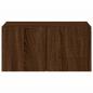Preview: TV-Wandschrank mit LED-Leuchten Braun Eichen-Optik 60x35x31 cm