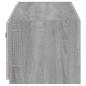 Preview: TV-Wandschrank mit LED-Leuchten Grau Sonoma 100x35x31 cm