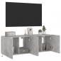 Preview: TV-Wandschränke mit LED-Leuchten 2 Stk. Betongrau 60x35x41 cm