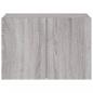 Preview: TV-Wandschrank mit LED-Leuchten Grau Sonoma 60x35x41 cm