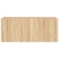 Preview: TV-Wandschrank mit LED-Leuchten Sonoma-Eiche 100x35x41 cm