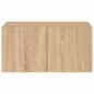 Preview: TV-Wandschrank mit LED-Leuchten Sonoma-Eiche 60x35x31 cm