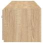 Preview: TV-Wandschränke mit LED-Leuchten 2 Stk. Sonoma-Eiche 80x35x31cm