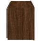 Preview: TV-Wandschrank mit LED-Leuchten Braun Eichen-Optik 80x35x41 cm