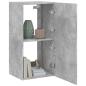 Preview: TV-Wandschrank mit LED-Leuchten Betongrau 40,5x35x80 cm