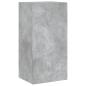 Preview: TV-Wandschrank mit LED-Leuchten Betongrau 40,5x35x80 cm