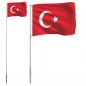 Preview: Flagge der Türkei mit Mast 5,55 m Aluminium
