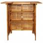 Preview: Bartisch 110x50x105 cm Massivholz Akazie