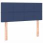 Preview: Boxspringbett mit Matratze & LED Blau 80x200 cm Stoff