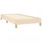 Preview: Boxspringbett mit Matratze Creme 80x200 cm Stoff