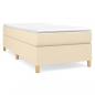 Preview: Boxspringbett mit Matratze Creme 80x200 cm Stoff
