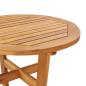 Preview: Garten-Bartisch Ø60x105 cm Massivholz Akazie