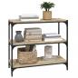 Preview: Bücherregal Sonoma-Eiche 80x33x70,5 cm Holzwerkstoff und Stahl