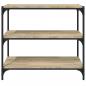 Preview: Bücherregal Sonoma-Eiche 80x33x70,5 cm Holzwerkstoff und Stahl