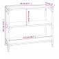 Preview: Bücherregal Sonoma-Eiche 80x33x70,5 cm Holzwerkstoff und Stahl