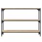 Preview: Bücherregal Sonoma-Eiche 100x33x70,5 cm Holzwerkstoff und Stahl