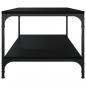 Preview: Couchtisch Schwarz 100x50x40 cm Holzwerkstoff