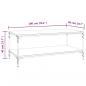 Preview: Couchtisch Schwarz 100x50x40 cm Holzwerkstoff