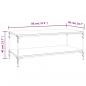 Preview: Couchtisch Braun Eichen-Optik 80x50x40 cm Holzwerkstoff