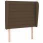 Preview: Boxspringbett mit Matratze Dunkelbraun 100x200 cm Stoff