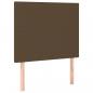 Preview: Boxspringbett mit Matratze Dunkelbraun 100x200 cm Stoff