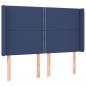 Preview: Boxspringbett mit Matratze & LED Blau 140x200 cm Stoff