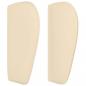 Preview: Kopfteil mit Ohren Creme 183x23x78/88 cm Stoff