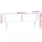 Preview: Kopfteil mit Ohren Creme 183x23x78/88 cm Stoff