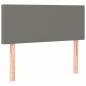 Preview: Boxspringbett mit Matratze & LED Dunkelgrau 100x200 cm Stoff