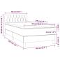 Preview: Boxspringbett mit Matratze & LED Dunkelbraun 90x200 cm Stoff
