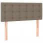 Preview: Boxspringbett mit Matratze & LED Taupe 120x200 cm Stoff